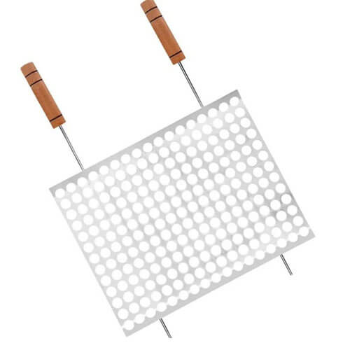 Grelha Tela Moeda Aço Carbono Cromado 40x50cm Ga142