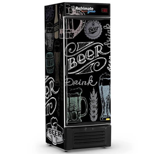 Cervejeira Vcc 600 Lt Bar Preto Adesivada 127v Refrimate