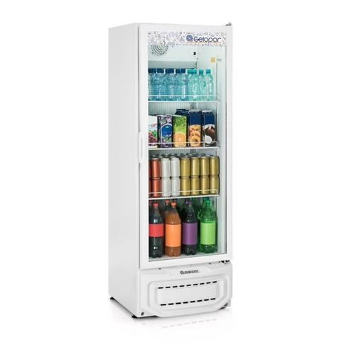Refrigerador Vertical Gptu 40 Branco 414 Litros Porta Vidro Gelopar