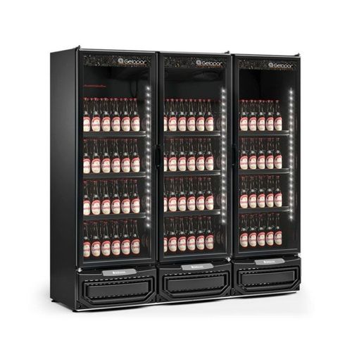 Refrigerador Vertical Conveniencia Gcbc-1450 Lb/Pr/220v Gelopar