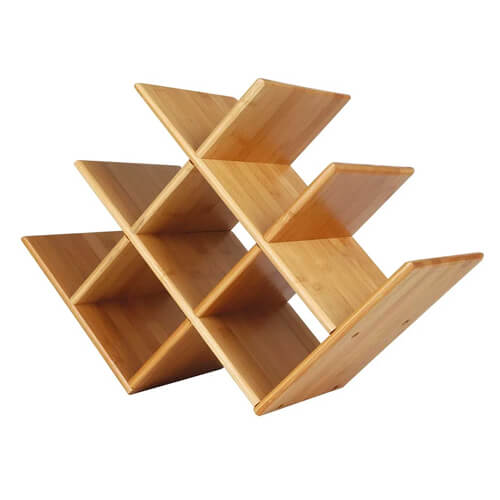 Rack Bamboo Para 8 Garrafas De Vinho Mor