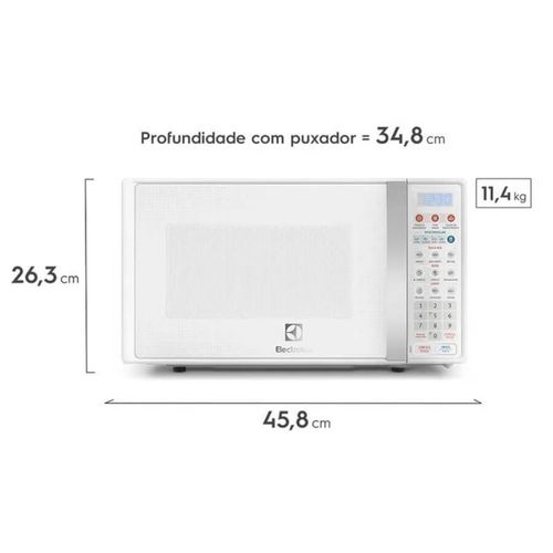 Forno Microondas Mto30 - 20 Litros   Branco 127v Electrolux