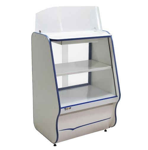 Vitrine Caixa Mct-Pop 075 Vidro Reto Azul Ormifrio