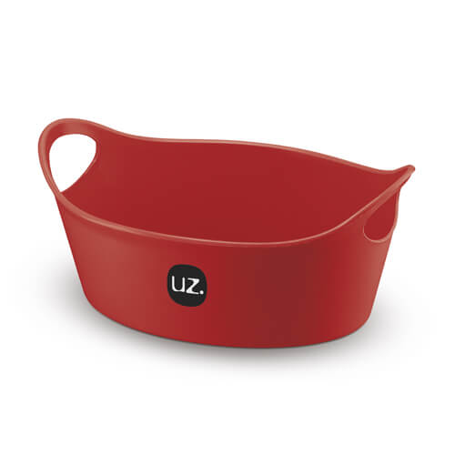 Cesto Plastico Medio Plus Vermelho (332-Vm) Uz