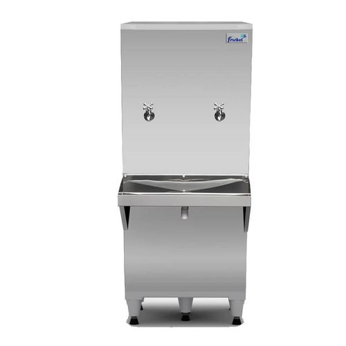 Bebedouro Industrial 50 Litros 2 Torneiras Gelada Inox Frisbel