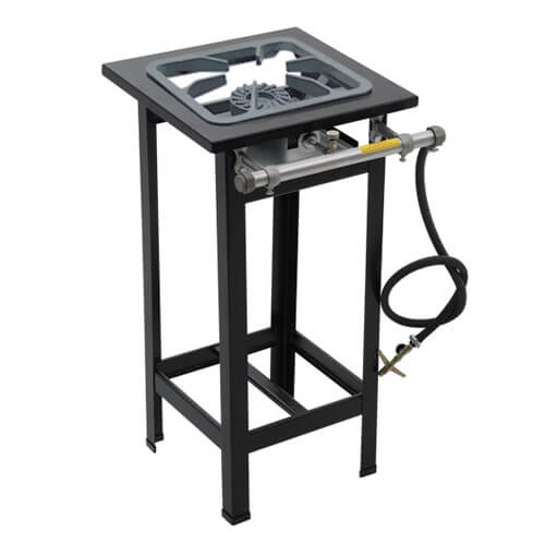 Fogão 1 Boca 30x30 P5 C/ Pé Alta Pressão (M1) Metalmaq