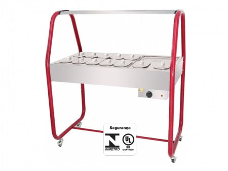 Self-Service Hot Dog 12 Cubas Each 127v C/ Tampa Venancio