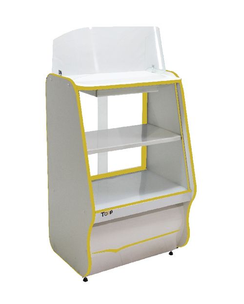 Vitrine Caixa Mct-Pop 075 Vidro Reto Amarelo Ormifrio