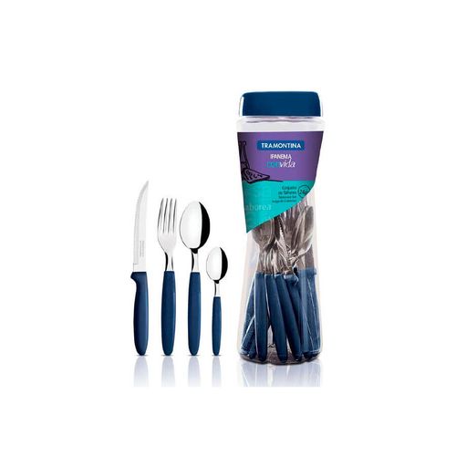 Conj Talheres 36 Pcs Inox Roxo Ipanema Tramontin