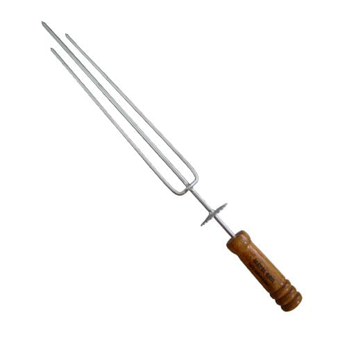 Espeto Tridente P/ Churrasqueira Portatil  Metal Grill