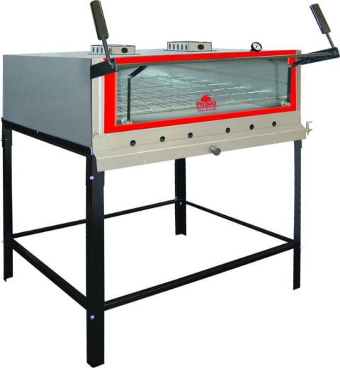 Forno Pedra Refratária Prpi-900 90x90 Inox C/Infravermelho Gás Progas