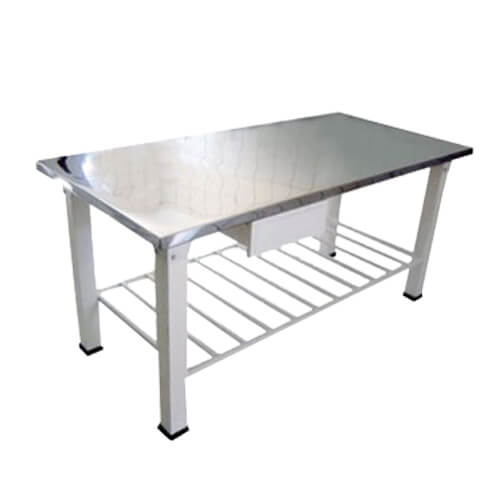 Mesa Panificadora 1.90x90cm Tampo Inox C/ Gaveta  Desmontavel Baronesa
