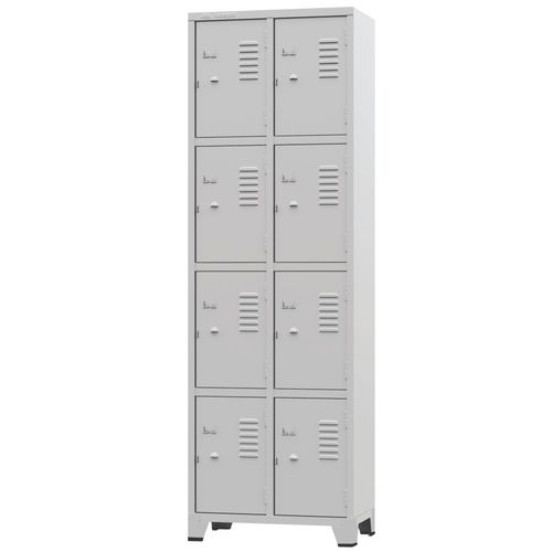 Roupeiro 1/8 1,96 X 0,63 X 0,36 Ch 26 Cinza Amapa