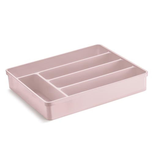 Organizador Multiuso Plast. S/Tampa Rosa 35,X29,6x6cm (366-Ros) Uz