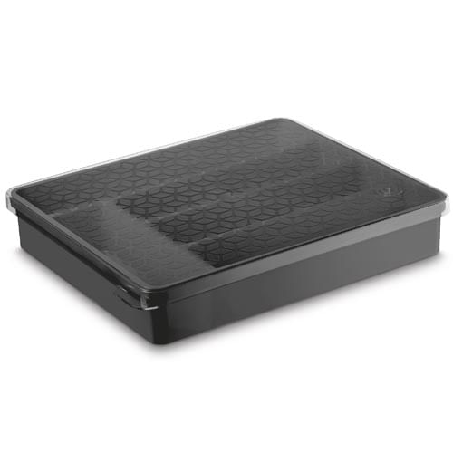 Organizador Multiuso Plast. C/Tampa 35,X29,6x6cm (662-Pr) Uz