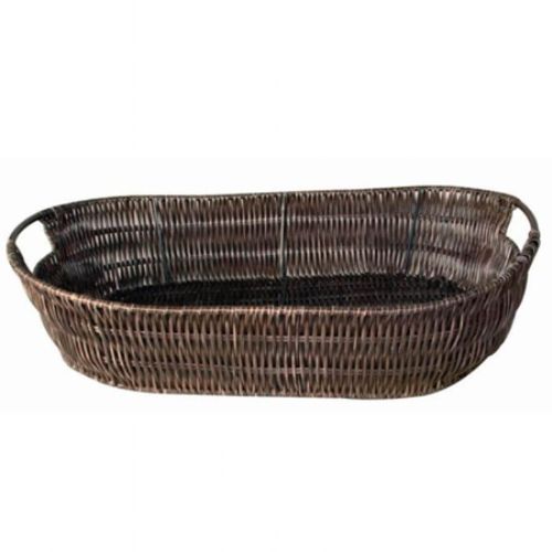 Cesto Oval  Escuro  45x28x10 Cod. 3917  Mimo Style