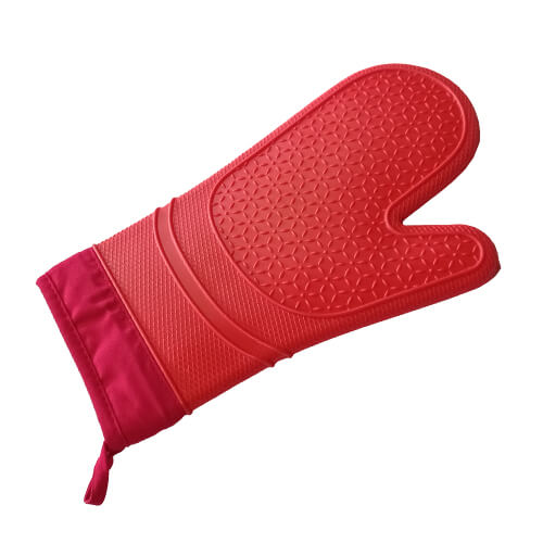 Luva De Silicone/Tecido 36cm Verm.Slc10-Vm Hercules