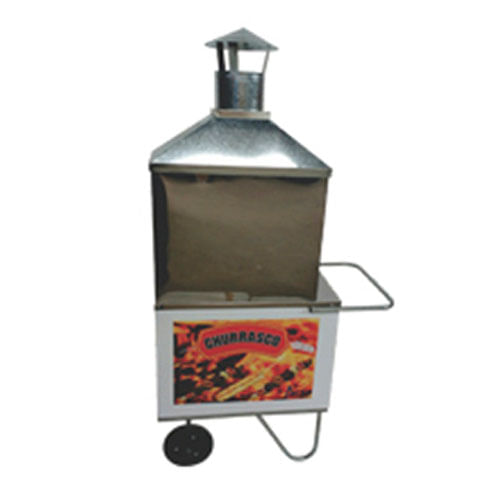 Carrinho Churrasco Coifa Inox 60x50 Inox C.C.1.C.A Metal. Alsa