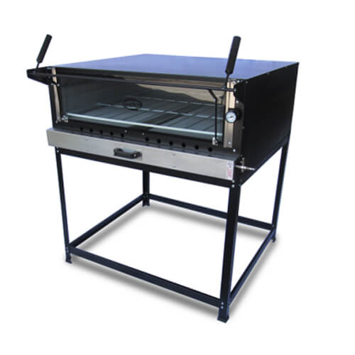 Forno Pedra Refratária 95x95cm  Gas Epoxi Cristal Aco