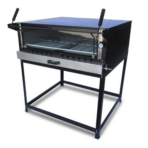 Forno Pedra Refratária 60x80cm  Gas Epoxi Cristal Aco