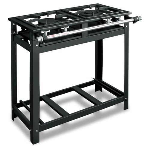 Fogao 2 Bocas 40x40 2qd C/Forno  9835 Master Cristal Aco