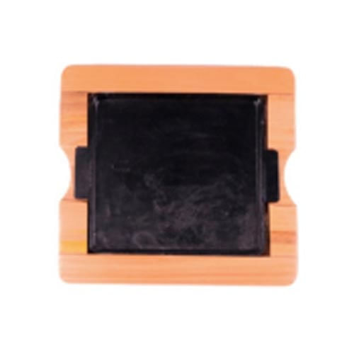 Tabua Retangular Madeira C/Chapa De Ferro 28x26x3cm  Ref.4545 Ms
