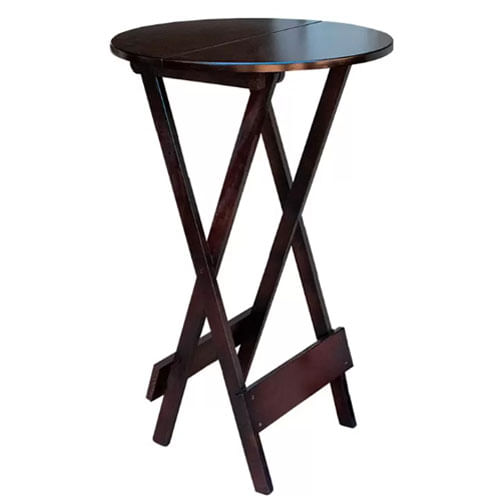 Mesa Alta Bistro Dobravel Madeira 55cm Imbuia Bh Ic