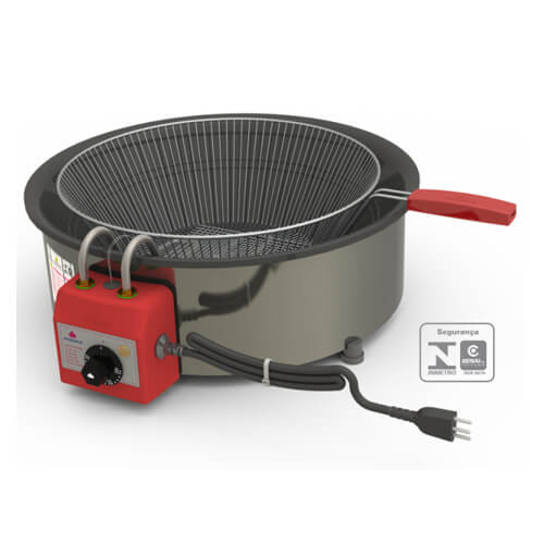 Fritadeira Tacho Esmaltado Pr14e 14 Lt Elétrica 220v Progas