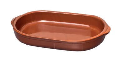 Assadeira Louça Marrom Número 04 43x23x7,5 Código 1806 Motta