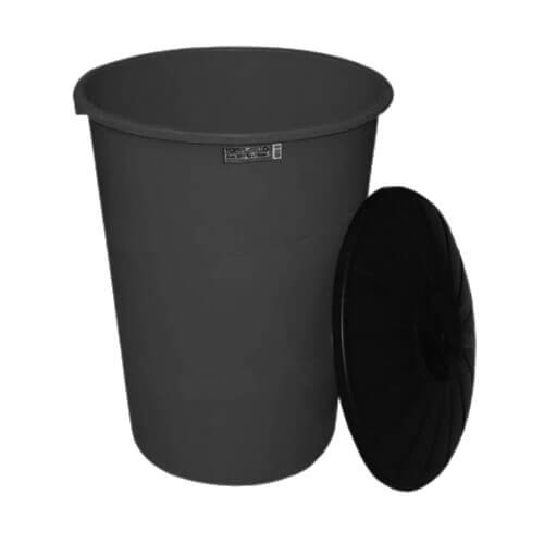 Cesto Plastico  Fechado C/ Tampa  100 L Diversos  Topplast