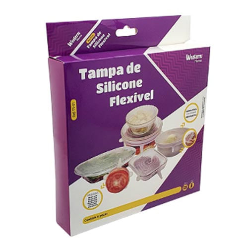 Kit Tampas De Silicone C/ 6pçs Ts-01 Western