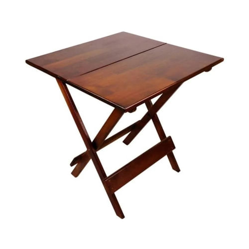 Mesa Madeira Dobravel 70x70 Imbuia Selador Ic
