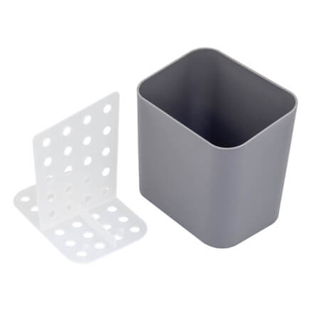 Escorredor De Talheres Plastico Chumbo 12,4x9x12,4 Ou