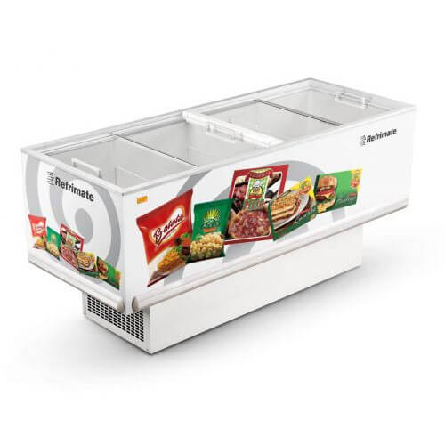 Ilha Eip-2000 Plus Vidroreto Branca Adesivo127v Refrimate