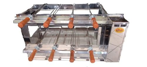 Churrasqueira Kit Giratório G-9 Inox 127v Direito 79cm Metal Grill