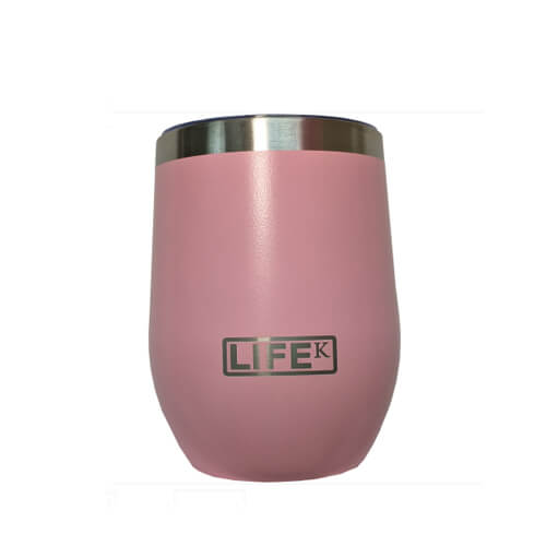 Copo Termico C/ Tampa Rosa 354ml  1942  Life
