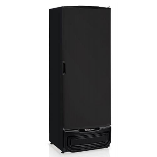 Vitrine Refrigerada Vertical Gptu 570 Lt Porta Cega Preta 220v Gelopar