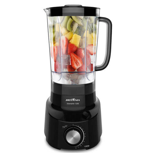 Liquidificador Diamante 1200w Preto 127v Britania