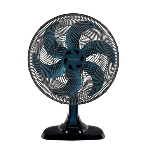 Ventilador Mesa 50cm  Pr (135w) 127v 6p Azul Premium Ventisol