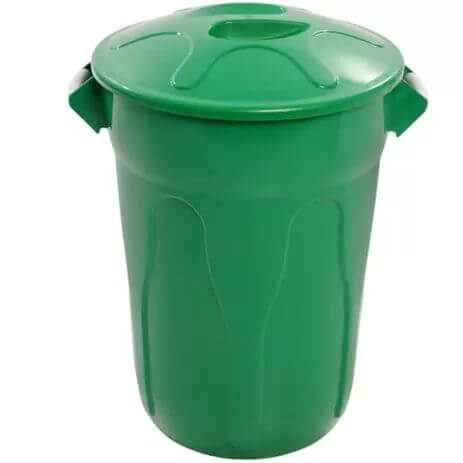 Lixeira Plastico Redonda 40lt C/ Tampa  Cr40vd  Verde Jsn