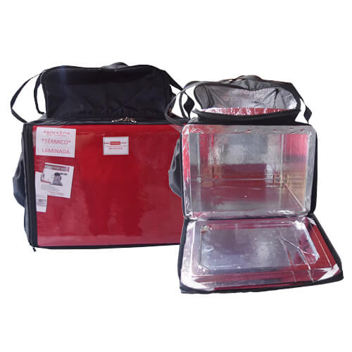 Mochila Motoboy P/ Transporte Pizza Até 40cm  Ref.126 C/ Bolsão Térmico Revestimento Metalizado