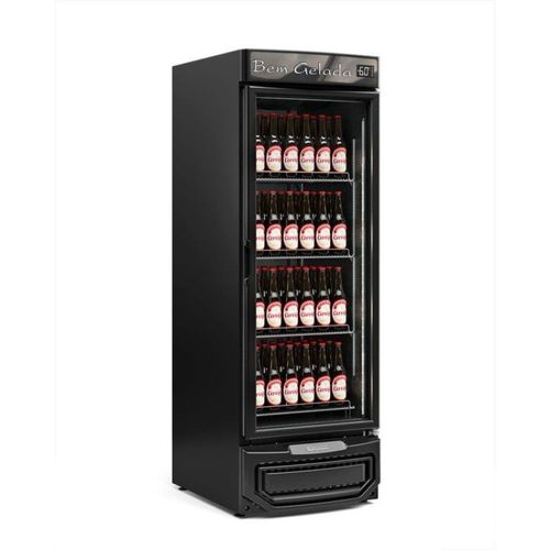 Cervejeira Grb-57 Preto 570 Lt Porta De Vidro Gelopar