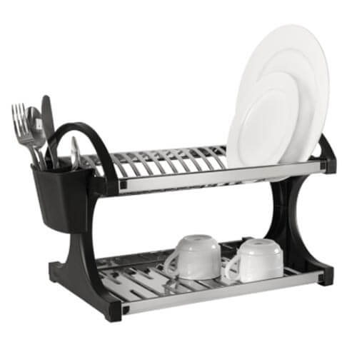 Escorredor De Pratos 16 P.L.Preto (2104/211) Brinox