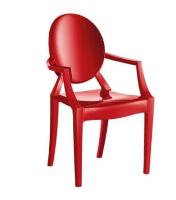 Cadeira Plastico Wind Plus Vermelho  (4003-13vm ) Uz