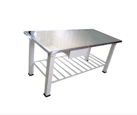Mesa Panificadora 1.70x70cm Tampo Inox C/ Gaveta  Desmontavel Baronesa