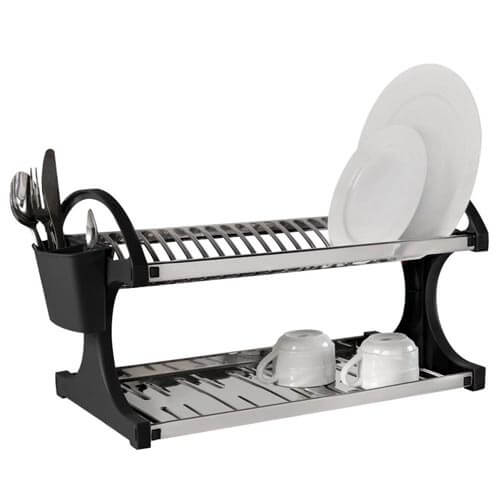 Escorredor De Pratos 20 P.L.Preto (2104/212) Brinox