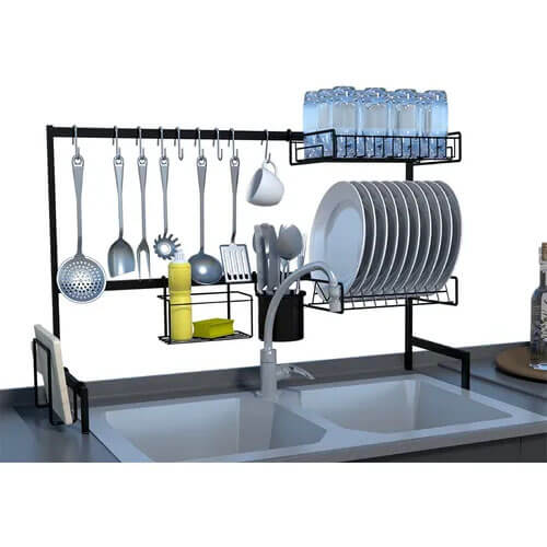 Kit Cozinha 82cm Aço Preto 82x33,6x53,5cm Or0012 Dicarlo