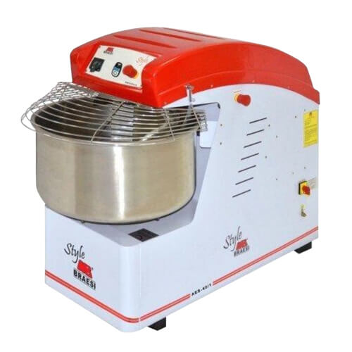 Amassadeira Espiral 60 Kg Massa Inox 220v (1/2cv) Trifásica Braesi