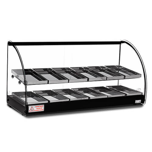 Estufa Linha Acl- Vidro Curvo 12 Bandejas Dupla Preta 127v Tita