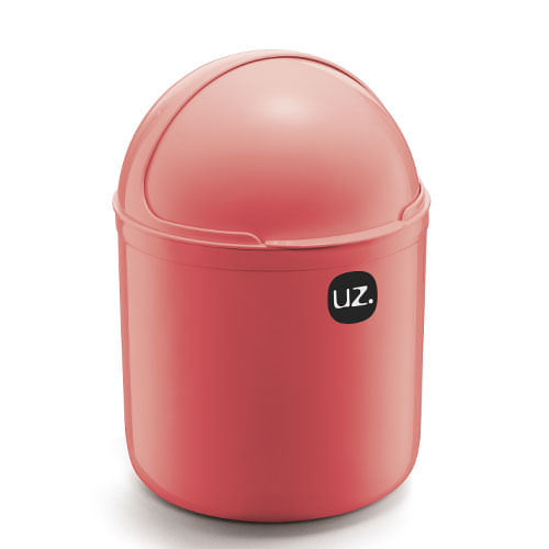 Lixeira Plastico Pia  4lt Coral (350-Cor) Uz